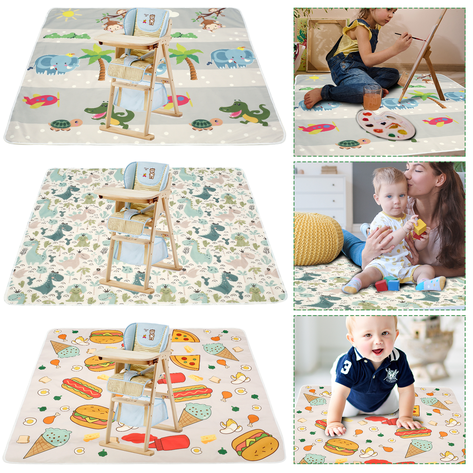 Baby Splat Mat for Under High  - Kids Outdoor Foldable Chair avis et prix