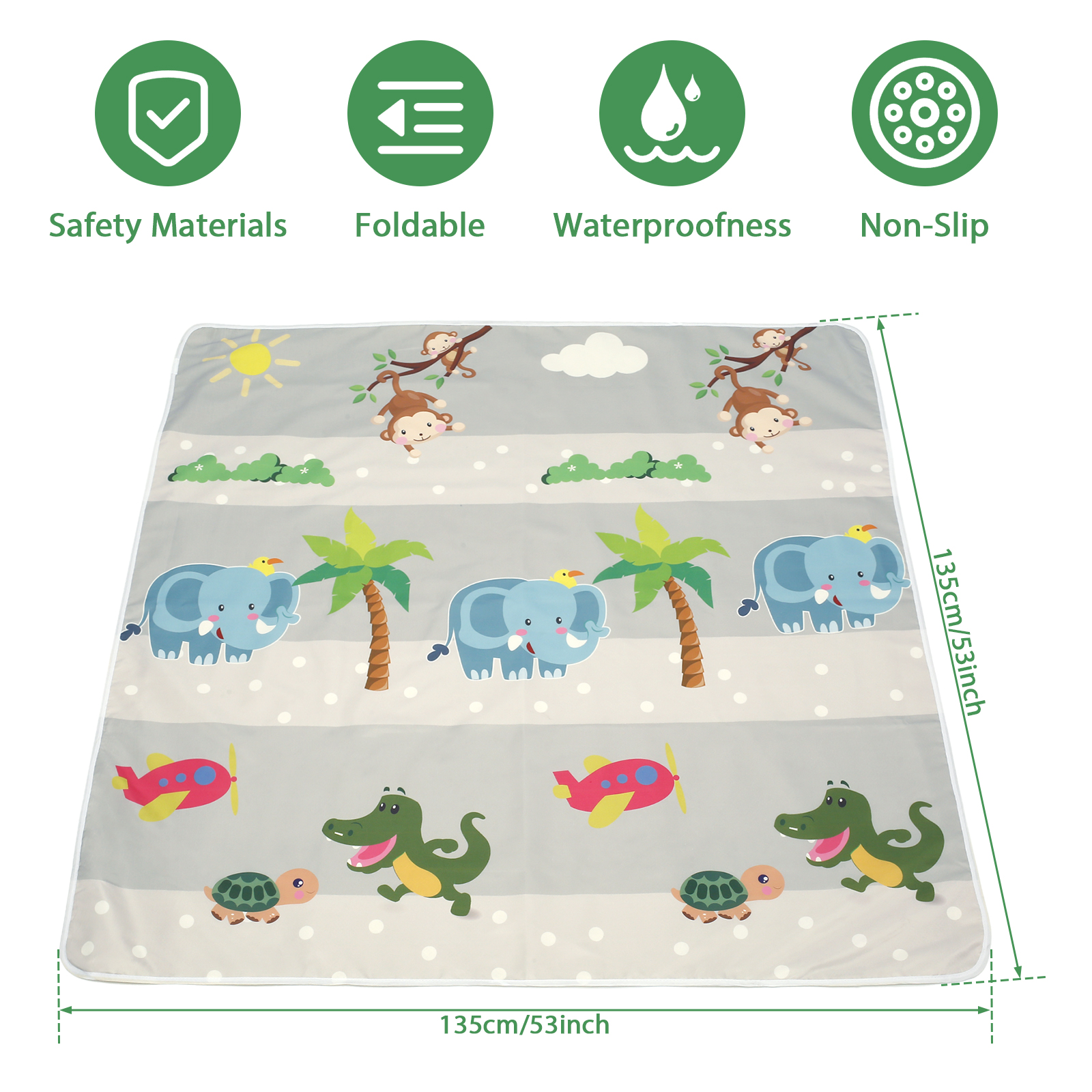 Baby Splat Mat for Under High  - Kids Outdoor Foldable Chair avis et prix