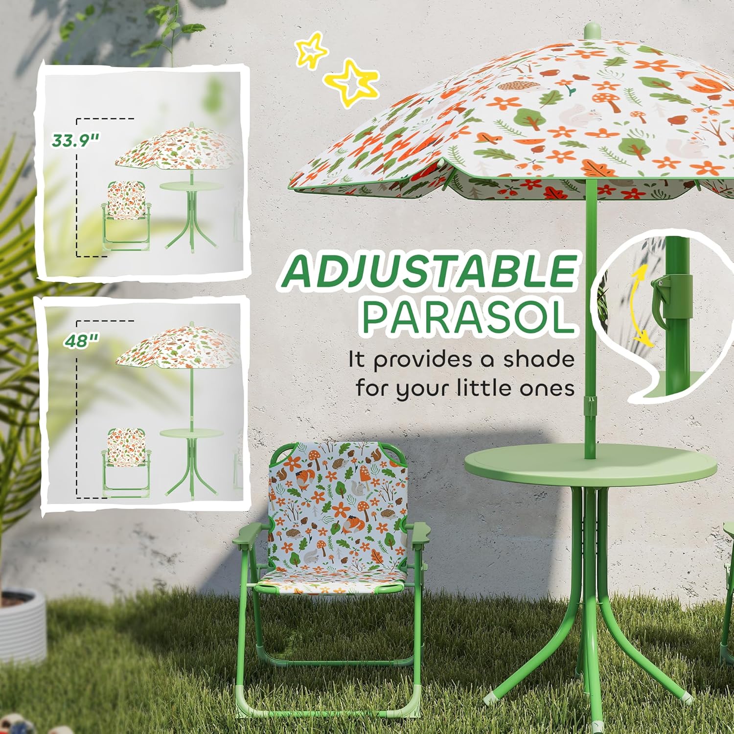 Kids Picnic Table Chair Set Fo - Kids Outdoor Foldable Chair avis et prix
