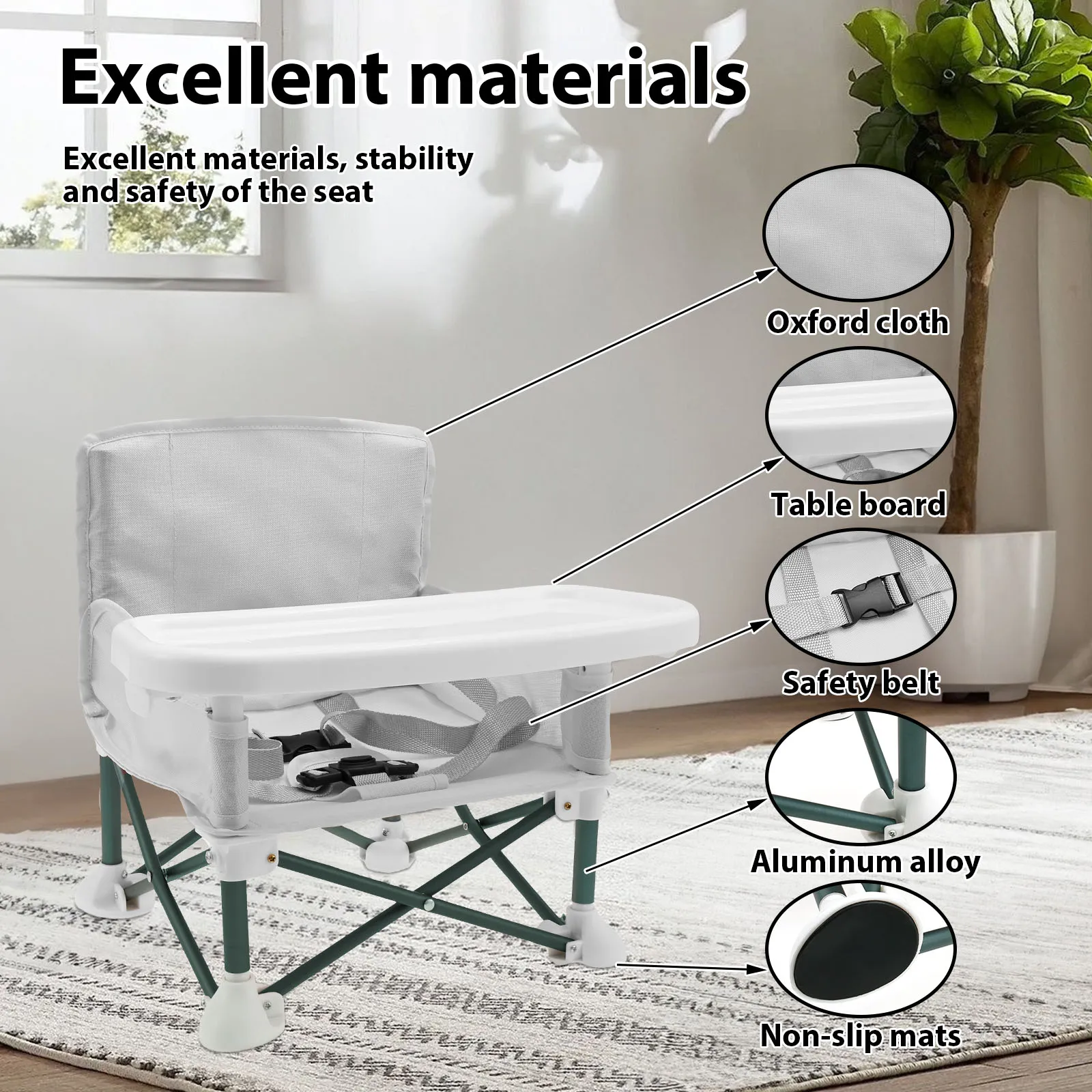 Toddler Booster Seat with Chil - Kids Outdoor Foldable Chair avis et prix