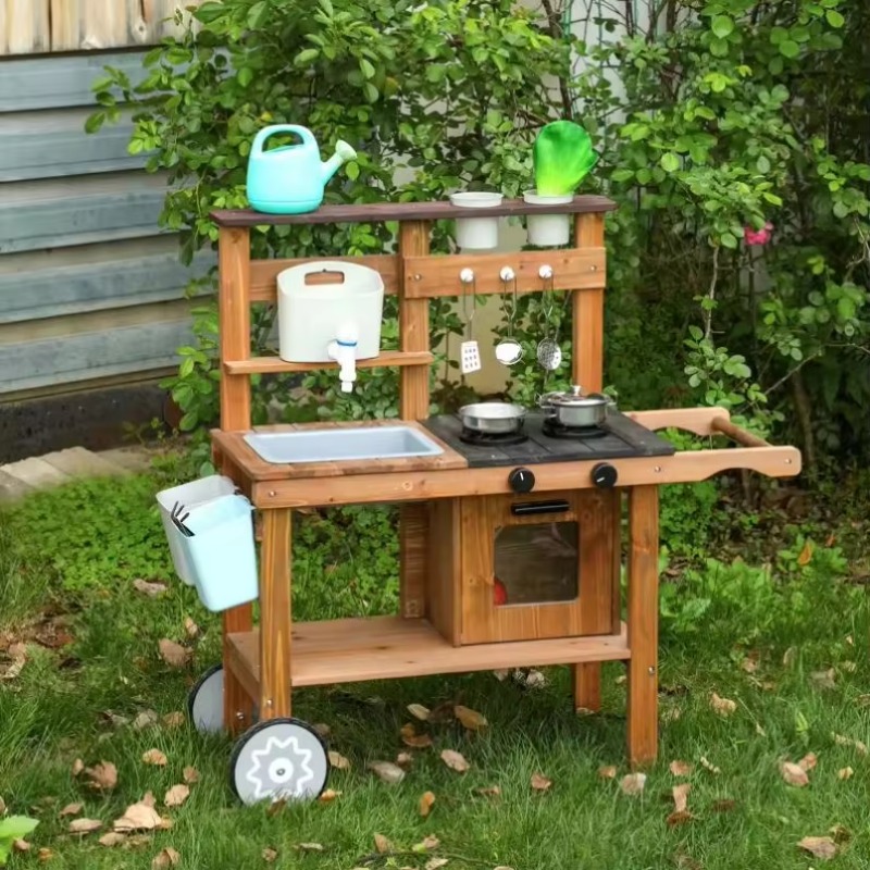 Unisex Play Kitchen Set Indoor - Kids Outdoor Kitchen Set avis et prix