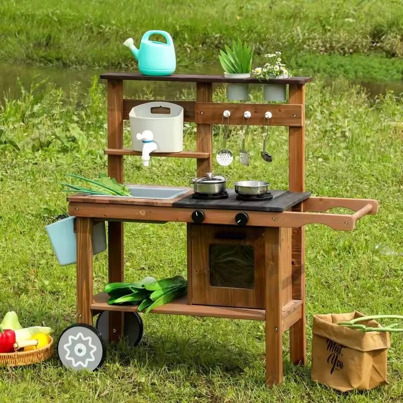 Unisex Play Kitchen Set Indoor - Kids Outdoor Kitchen Set avis et prix