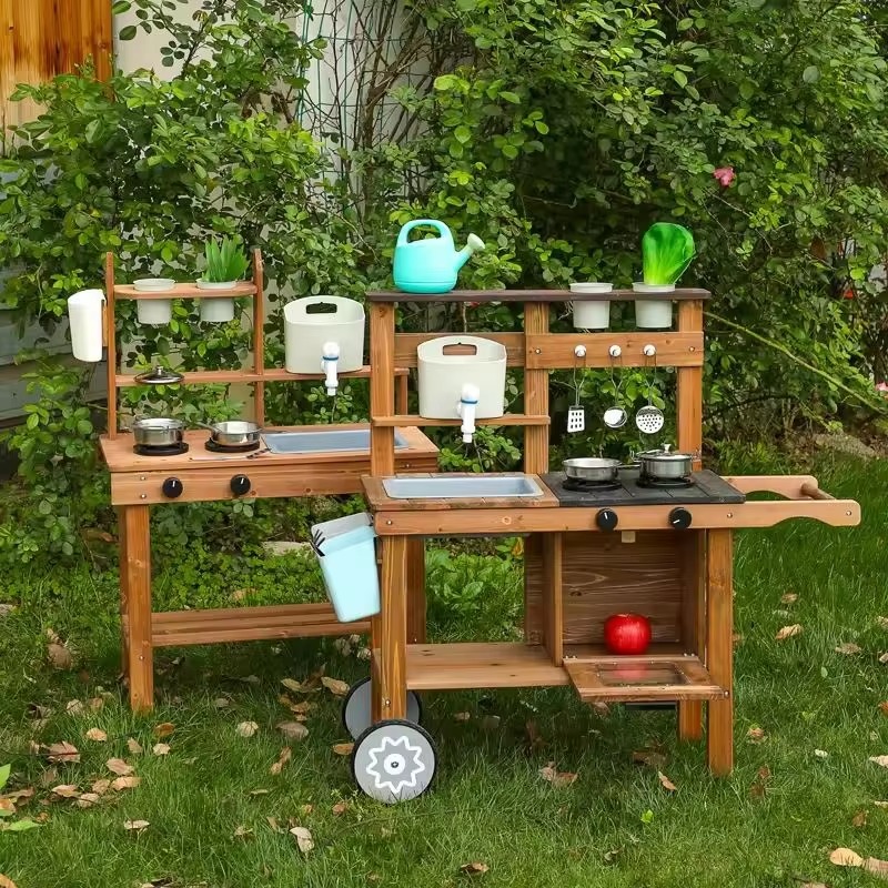 Unisex Play Kitchen Set Indoor - Kids Outdoor Kitchen Set avis et prix