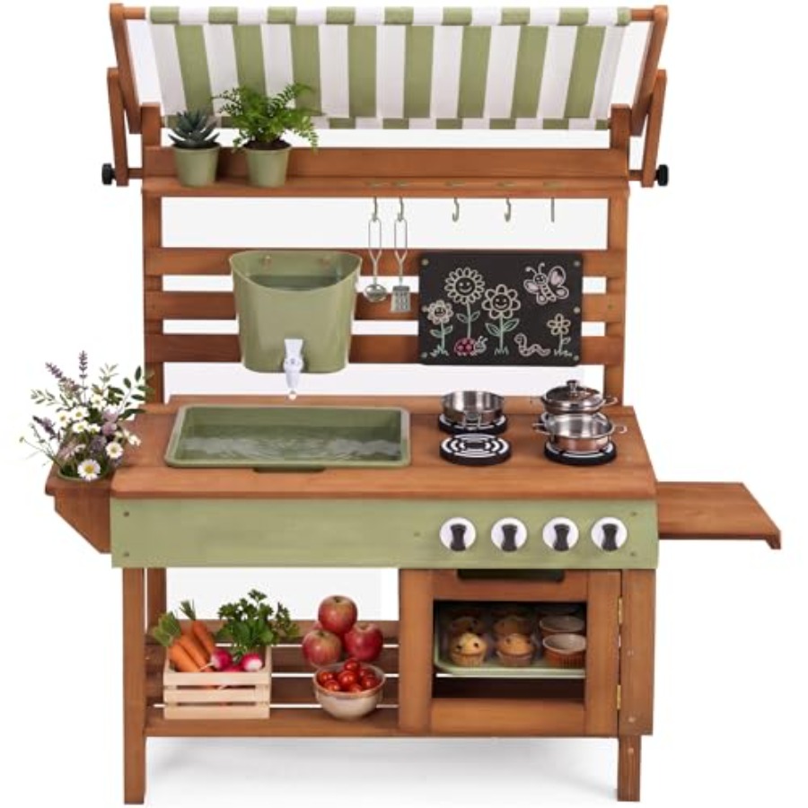 Outdoor mud kitchen for kids:  - Kids Outdoor Kitchen Set avis et prix