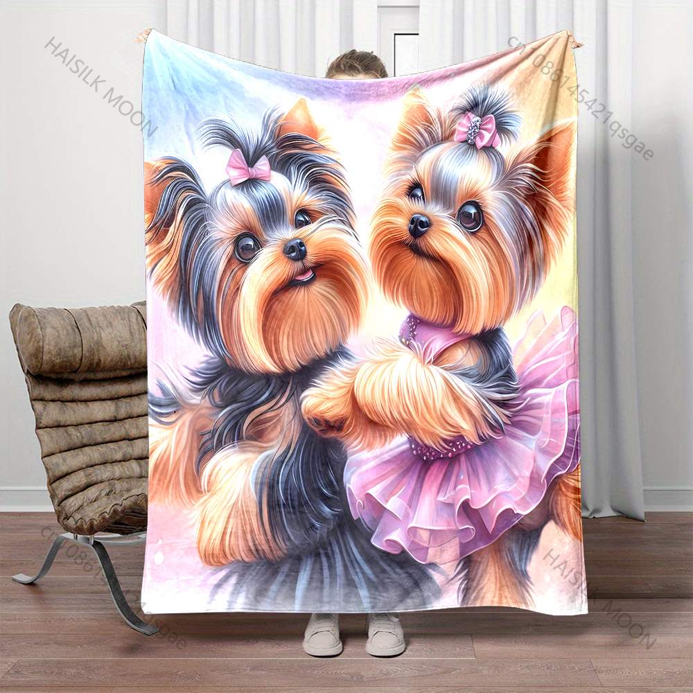 1PC Two Yorkshire Terriers Bla - Outdoor Kids Yorkshire avis et prix