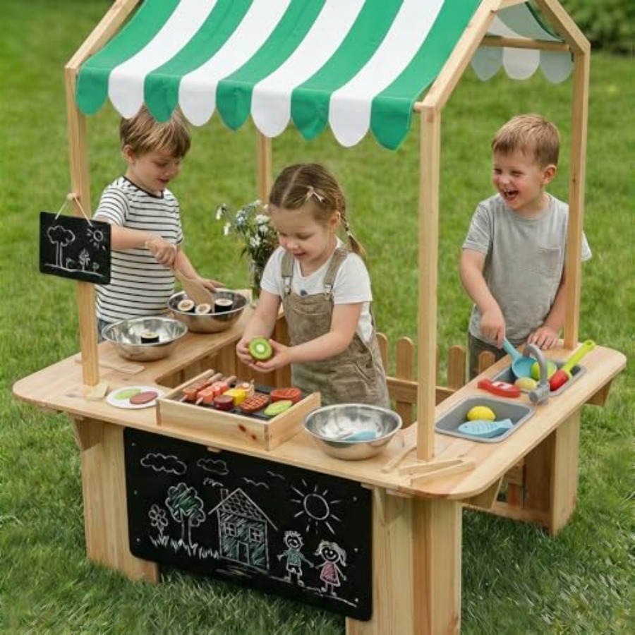 Outdoor playhouse mud kitchen  - Kids Outdoor Kitchen Set avis et prix