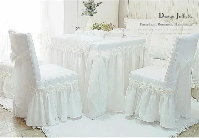 1piece White Princess Lace Tab - Kids Outdoor Dining Table avis et prix