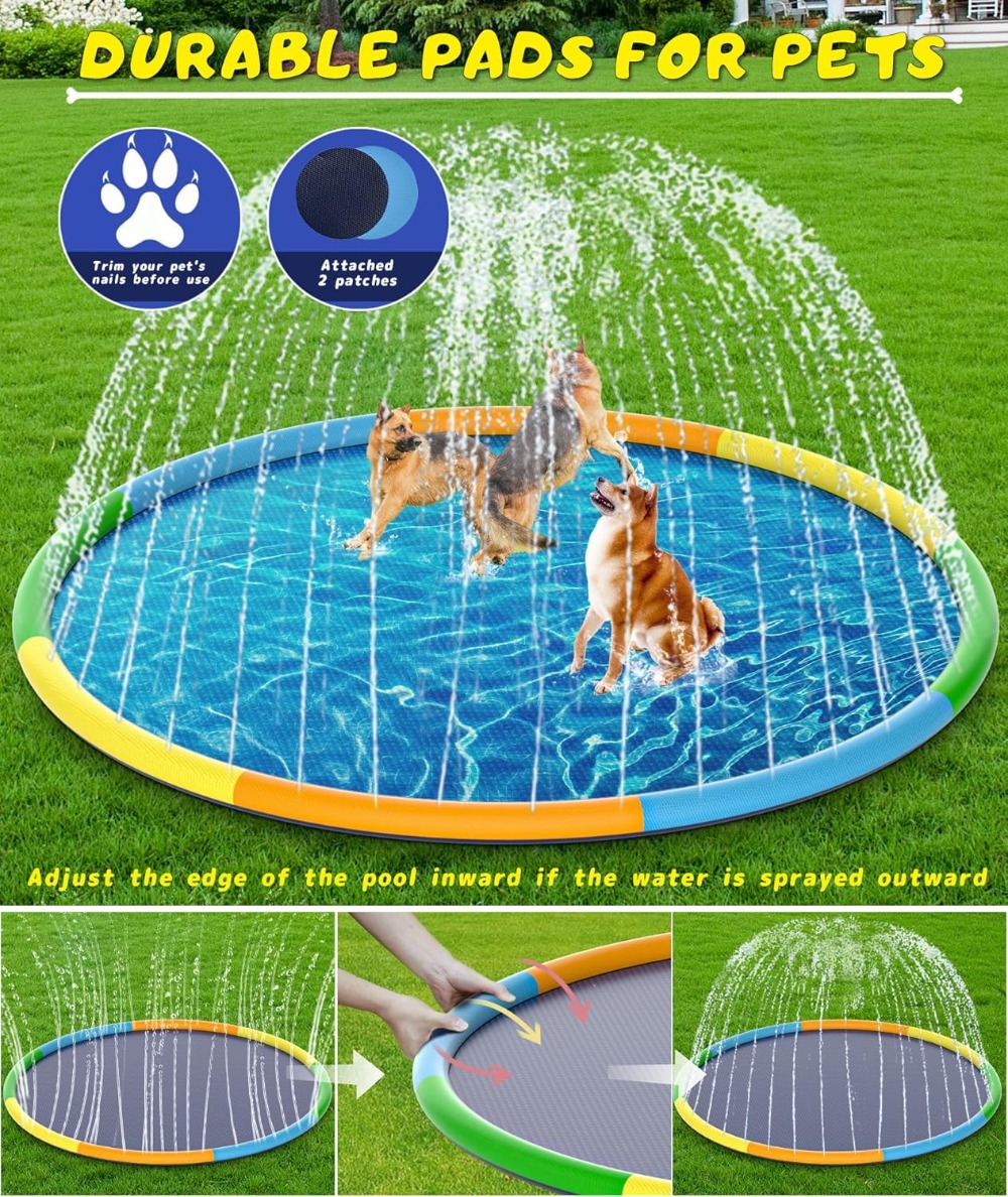 13FT Extra Large Splash Pad, T - Kids Outdoor Water Toys avis et prix